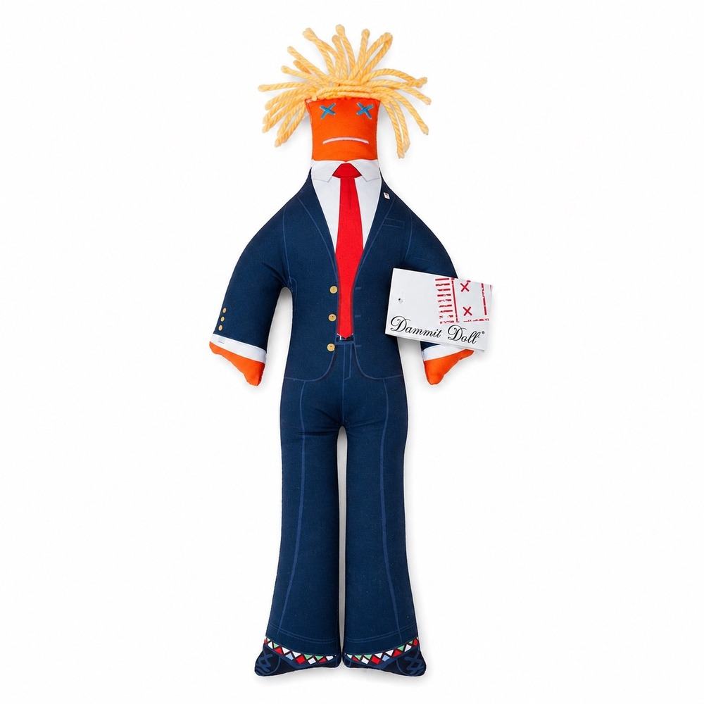 Dammit‎ Doll Donald Trump Stress Relief Plush Doll Funny Political Gift NWT